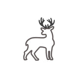 Silhouette de cerf