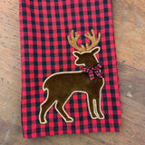 An applique of a deer by snugglepuppyapplique.com