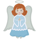 Angle applique embroidery design,