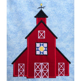 Primative decor style barn applique embroidery design, snugglepuppyapplique.com