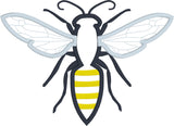 Queen Bee applique embroidery design, snugglepuppyapplique.com