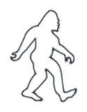 Sasquatch Bigfoot zigzag applique embroidery design by snugglepuppyapplique.com