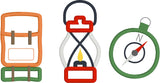 Camping Trio backpack lantern and compass applique embroidery design by snugglepuppyapplique.com