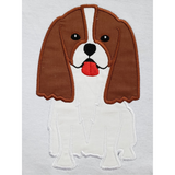 Cavalier King Charles Spaniel applique embroidery design, snugglepuppyapplique.com