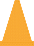 Free caution cone applique embroidery design, snugglepuppyapplique.com
