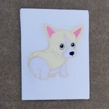 Corgi butt applique embroidery design by snugglepuppyapplique.com