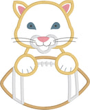 Cougar, Lioness, Jaguar, Wildcat, Puma with Football Applique Embroidery Design, snugglepuppyapplique.com