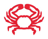 An applique of a realistic crab in 4x4 size by snugglepuppyapplique.com  \