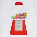 Gumball machine applique embroidery design, snugglepuppyapplique.com