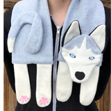 Husky Scarf sewing pattern, snugglepuppyapplique.com