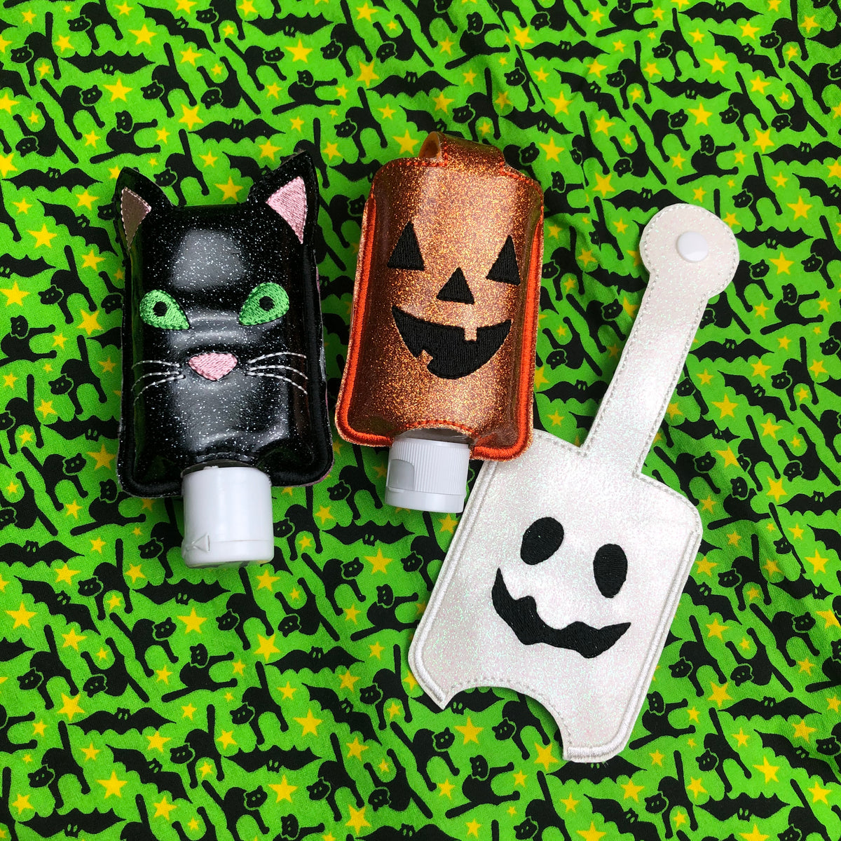 Set of 3 B&BW halloween store hand sanitizer holders