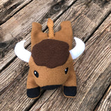 In the hoop buffalo bean bag by snugglepuppyapplique.com