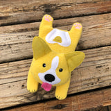 In the hoop Welsh Corgi beanbag embroidery design by snugglepuppyapplique.com