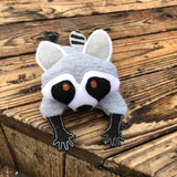 In the hoop Raccoon Beanbag embroidery design by snugglepuppyapplique.com