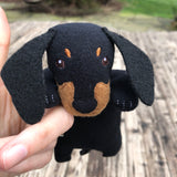 in the hoop dachshund Beanbag by snugglepuppyapplique.com
