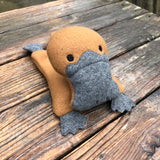 In the hoop Platypus Beanbag stuffy embroidery design by www.snugglepuppyapplique.com