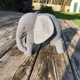 In the hoop baby elephant stuffy embroidery deisgn by snugglepuppyapplique.com