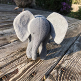 In the hoop baby elephant stuffy embroidery deisgn by snugglepuppyapplique.com