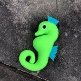 In the hoop seahorse stuffy by snugglepuppyapplique.com