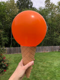 In the hoop ice cream cone Party decoration, novelty photo prop by snugglepuppyapplique.com