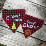 In the hoop dog camping bandanas by snugglepuppyapplique.comm