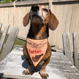 In the hoop "Turkey Taster" pet bandana by snugglepuppyapplique.com