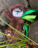 ITH Sleepy Otter in Shell bed embroidery design , Snugglepuppyapplique.com