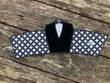 in the hoop tuxedo cup cozy, in the hoop corset cup cozy, in the hoop his and hers cup cozies embroidery deisgn for use with an embroidery machine, snugglepuppyapplique.com