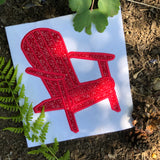 An applique of an Adirondack chair , snugglepuppyapplique.com
