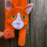 in the hoop cat scarf embroidery design, snugglepuppyapplique.com