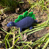 In the hoop Stegosaurus dinosaur stuffy  embroidery design by snugglepuppyapplique.com