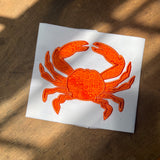 An applique of a realistic crab by snugglepuppyapplique.com