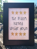 "the world turned upside down" machine embroidery design by snugglepuppyapplique.com