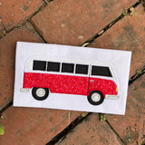 An applique of the side of a VW bus by snugglpuppyapplique.com