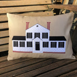 Colonial house zigzag applique embroidery design by Snugglepuppyapplique.com