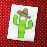 Cactus with face mask Pandemic cinco de mayo applique embroidery Design by snugglepuppyapplique.com
