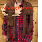 Moose Scarf Sewing Pattern, snugglepuppyapplique.coom