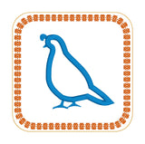 In the hoop quail coaster by snugglepuppyapplique.com