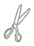 an applique of scissors by snugglepuppyapplique.com