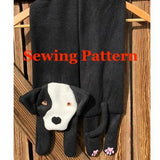 Staffordshire Terrier Scarf Sewing Pattern, snugglepuppyapplique.com