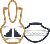 Southwest pottery applique embroidery design, snugglepuppyapplique.com