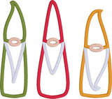 Trio of Gnomes Applique Machine Embroidery Design by Snugglepuppyapplique.com
