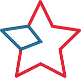 Star 4th of July applique embroidery design by snugglepuppyapplique.com