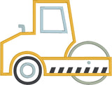 Roller truck construction applique embroidery design, snugglepuppyapplique.com