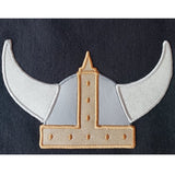 Viking Helmet applique embroidery design, snugglepuppyapplique.com