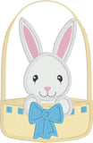 Easter Basket applique embroidery design, snugglepuppyapplique.com