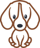Beagle Applique Embroidery design by snugglepuppyapplique.com