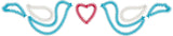 Bird Stencil zigzag applique for embroidery machine use by snugglepuppyapplique.com