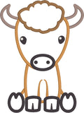 Buffalo Baby Appliqué Embroidery Design, snugglepuppqappliqe.com