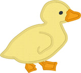 Duckling applique embroidery design, snugglepuppyapplique.com